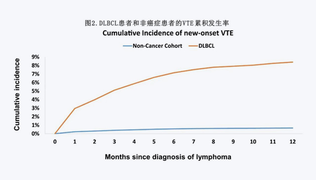 【CANCER】高龄DLBCL患者静脉血栓栓塞风险增加7.6倍，高危患者需预防